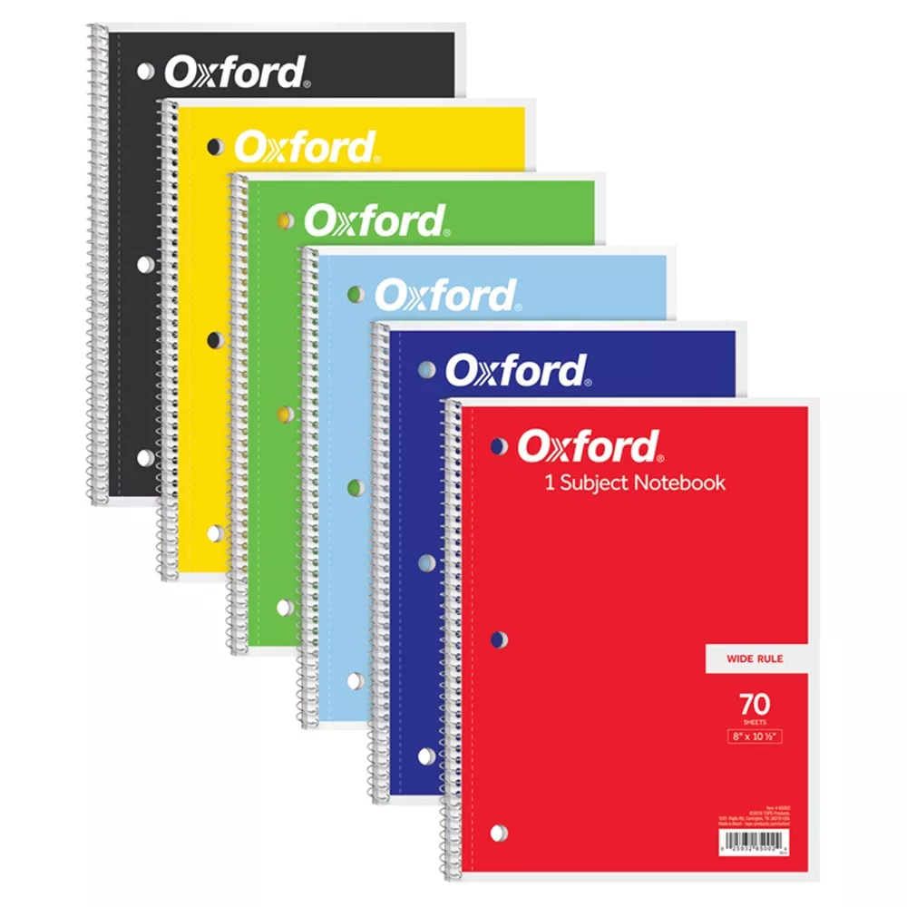 1-subject-notebook-8-x-10-1-2-wide-rule-70-sheets 1-Subject Notebook, 8" x 10-1/2", Wide Rule, 70 Sheets