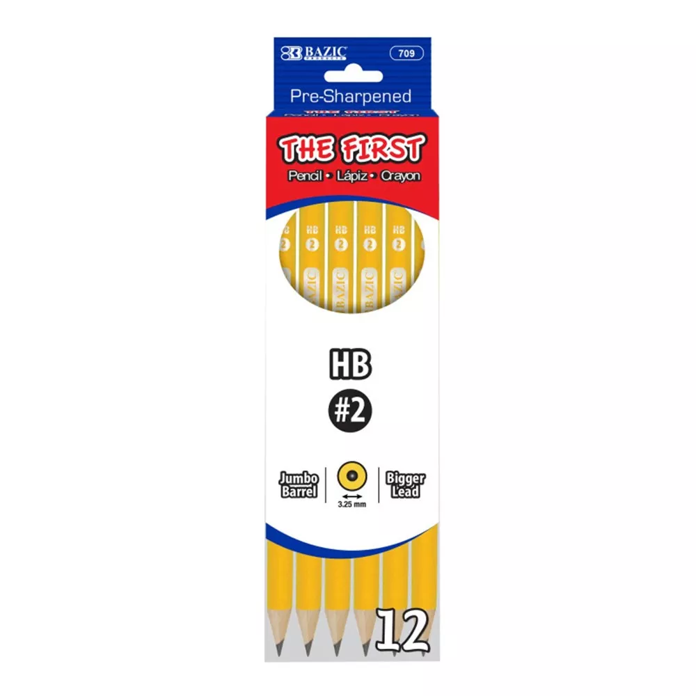 2-first-jumbo-premium-yellow-pencil-pack-12 #2 The First Jumbo Premium Yellow Pencil, Pack of 12
