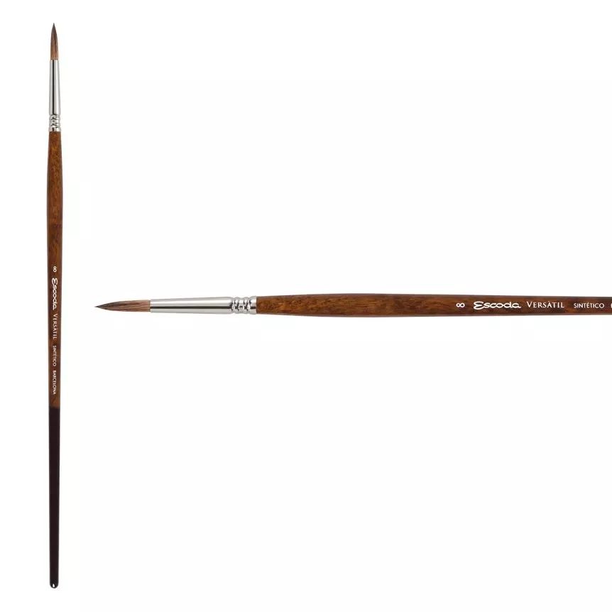 escoda-versatil-synthetic-kolinsky-long-handle-brush-round-pointed-8 Escoda Versatil Synthetic Kolinsky Long Handle Brush Round Pointed #8