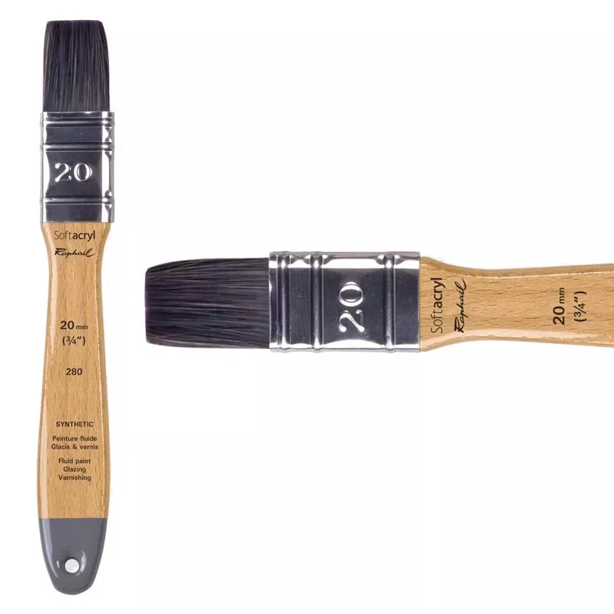 rapha-l-softacryl-acrylic-brush-280-multimedia-flat-brush-20 Raphaël Softacryl Acrylic Brush 280 Multimedia Flat Brush #20