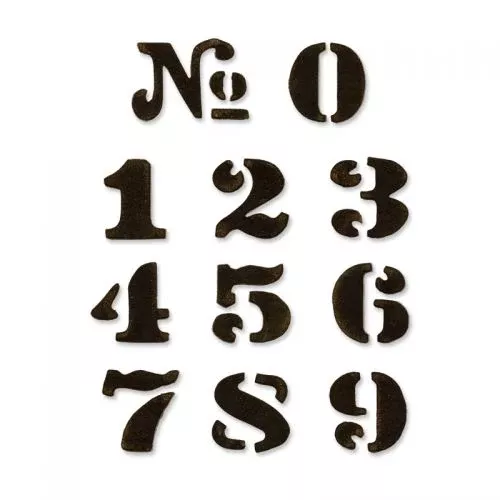 tim-holtz-sizzix-cargo-stencil-number-set-dies-movers-shapers-657841 *Tim Holtz Sizzix CARGO STENCIL NUMBER SET Dies Movers & Shapers 657841